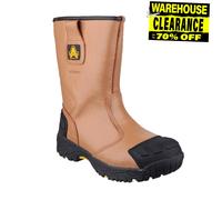 Amblers Uomo Impermeabile Protezione Sicurezza Rigger Stivale Marrone