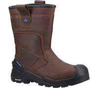 Amblers Uomo Stivali - 983C Conqueror Rigger Sicurezza Stivali IN Marrone, 6-14