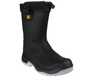 Amblers Uomo Stivali - FS209 Sicurezza Rigger Stivali IN Nero, 4-14