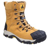 Amblers Uomo Stivali - FS998 Metallo Free Zip Sicurezza Stivale IN Miele, 6-14