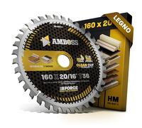 AMBOSS lama per sega circolare 160x20mm (legno) - lama per sega 160 con 36 denti - lama per sega circolare Ø 160mm - compatibile con Mafell: Erika 55 60. K 65 cc. KSP 55 F. KSS 400. KSP 40. Bosch