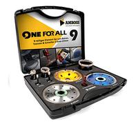 Amboss - Set di seghe diamantate + dischi da taglio + tampone abrasivo / One For All Set 9 / Ø 6 - 125 mm / perfetto per le riparazioni in cucina e sanitari/adatto per smerigliatrici angolari