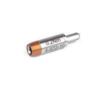 Ambra Adattatore dinamometrico 0,2 Nm per punte C4 (4 mm esagonale) | Utensile di serraggio per punte e utensili di sostegno, acciaio legato | Precisione per min. 20.000 clic