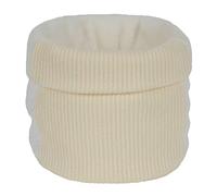 Ambra Cane Collo A Maniche Addensato Sciarpa Calda Maglia Splicing Colore Maglione Collo Collo Alto Tubo Cappa Aspirante, bianco, Taglia unica