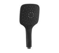 AMBRA WATER Doccetta in ABS nero opaco modello Black Spoon, Attacco 1/2", multifunzione 4 getti