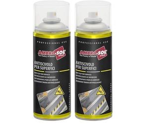 Ambro-Sol - I268 Antiscivolo per Superfici, Spray per il Trattamento Antiscivolo di Superfici come Scale, Rampe e Piatti Doccia, Bomboletta Spray in Banda Stagnata Riciclabile da 400 ml, Giallo