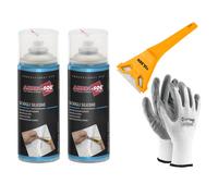 Ambro-Sol P301 Sciogli Silicone, RimuovI Silicone 2 X 400m + RASCHIETTO + GUANTI