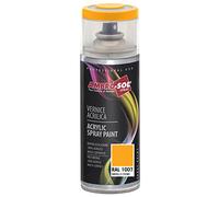 Ambro-Sol V4001007 Smalto Acrilico Multiuso, Vernice Brillante per Interni ed Esterni, Adatto per Qualsiasi Tipo di Materiale, Bomboletta Spray in Banda Stagnata Riciclabile da 400 ml, Giallo Cromo