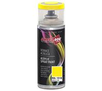 Ambro-Sol V4001018 Smalto Acrilico Multiuso, Vernice Brillante per Interni ed Esterni, Adatto per Qualsiasi Tipo di Materiale, Bomboletta Spray in Banda Stagnata Riciclabile da 400 ml, Giallo Zinco