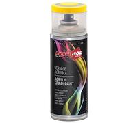 Ambro-Sol V4001023 Smalto Acrilico Multiuso, Vernice Brillante per Interni ed Esterni, Adatto per Qualsiasi Tipo di Materiale, Bomboletta Spray in Banda Stagnata Riciclabile da 400 ml, Giallo Traffico