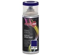 Ambro-Sol V4005002 Smalto Acrilico Multiuso, Vernice Brillante per Interni ed Esterni, Adatto per Qualsiasi Tipo di Materiale, Bomboletta Spray in Banda Stagnata Riciclabile 400 ml, Blu Oltremare