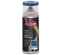 Ambro-Sol V4005007 Smalto Acrilico Multiuso, Vernice Brillante per Interni ed Esterni, Adatto per Qualsiasi Tipo di Materiale, Bomboletta Spray in Banda Stagnata Riciclabile 400 ml, Blu Brillante
