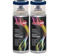 Ambro-Sol V4005010 Smalto Acrilico Multiuso, Vernice Brillante per Interni ed Esterni, Adatto per Qualsiasi Tipo di Materiale, Bomboletta Spray in Banda Stagnata Riciclabile 400 ml, Blu Genziana