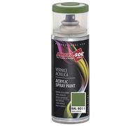 Ambro-Sol V4006011 Smalto Acrilico Multiuso, Vernice Brillante per Interni ed Esterni, Adatto per Qualsiasi Tipo di Materiale, Bomboletta Spray in Banda Stagnata Riciclabile 400 ml, Verde Reseda