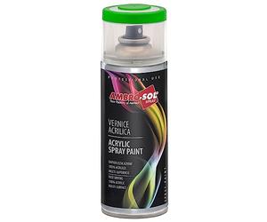 Ambro-Sol V4006018 Smalto Acrilico Multiuso, Vernice Brillante per Interni ed Esterni, Adatto per Qualsiasi Tipo di Materiale, Bomboletta Spray in Banda Stagnata Riciclabile 400 ml, Verde Prato