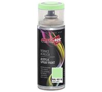 Ambro-Sol V4006019 Smalto Acrilico Multiuso, Vernice Brillante per Interni ed Esterni, Adatto per Qualsiasi Tipo di Materiale, Bomboletta Spray in Banda Stagnata Riciclabile 400 ml, Verde Bianco