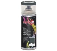 Ambro-Sol V4007011 Smalto Acrilico Multiuso, Vernice Brillante per Interni ed Esterni, Adatto per Qualsiasi Tipo di Materiale, Bomboletta Spray in Banda Stagnata Riciclabile 400 ml, Grigio Ferro