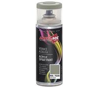 Ambro-Sol V4007030 Smalto Acrilico Multiuso, Vernice Brillante per Interni ed Esterni, Adatto per Qualsiasi Tipo di Materiale, Bomboletta Spray in Banda Stagnata Riciclabile 400 ml, Grigio Pietra