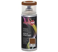 Ambro-Sol V4008003 Smalto Acrilico Multiuso, Vernice Brillante per Interni ed Esterni, Adatto per Qualsiasi Tipo di Materiale, Bomboletta Spray in Banda Stagnata Riciclabile 400 ml, Marrone Fango