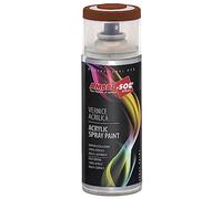 Ambro-Sol V4008011 Smalto Acrilico Multiuso, Vernice Brillante per Interni ed Esterni, Adatto per Qualsiasi Tipo di Materiale, Bomboletta Spray in Banda Stagnata Riciclabile 400 ml, Marrone Noce