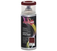 Ambro-Sol V4008012 Smalto Acrilico Multiuso, Vernice Brillante per Interni ed Esterni, Adatto per Qualsiasi Tipo di Materiale, Bomboletta Spray in Banda Stagnata Riciclabile 400 ml, Marrone Rosso