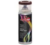 Ambro-Sol V4008017 Smalto Acrilico Multiuso, Vernice Brillante per Interni ed Esterni, Adatto per Qualsiasi Tipo di Materiale, Bomboletta Spray in Banda Stagnata Riciclabile 400 ml, Marrone Cioccolato