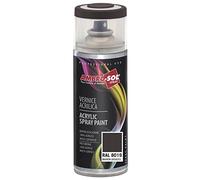 Ambro-Sol V4008019 Smalto Acrilico Multiuso, Vernice Brillante per Interni ed Esterni, Adatto per Qualsiasi Tipo di Materiale, Bomboletta Spray in Banda Stagnata Riciclabile 400 ml, Marrone Grigio