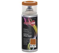 Ambro-Sol V4008023 Smalto Acrilico Multiuso, Vernice Brillante per Interni ed Esterni, Adatto per Qualsiasi Tipo di Materiale, Bomboletta Spray in Banda Stagnata Riciclabile 400 ml, Marrone Arancio