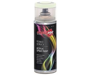 Ambro-Sol V4009002 Smalto Acrilico Multiuso, Vernice Brillante per Interni ed Esterni, Adatto per Qualsiasi Tipo di Materiale, Bomboletta Spray in Banda Stagnata Riciclabile 400 ml, Bianco Grigio