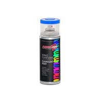 Ambro-Sol V400FLUOR5 Smalto / Vernice Finiture Speciali Fluorescenti, Ideale per Materiali che si Trovano all’Interno Abitazioni, Bomboletta Spray in Banda Stagnata Riciclabile 400 ml, Blu