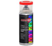 Ambro-Sol V400FLUOR6 Smalto / Vernice Finiture Speciali Fluorescenti, Ideale per Materiali che si Trovano all’Interno Abitazioni, Bomboletta Spray in Banda Stagnata Riciclabile 400 ml, Rosso