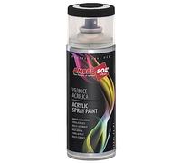 Ambro-Sol V400PAST5 Smalto Acrilico Multiuso, Vernice Brillante per Interni ed Esterni, Adatto per Qualsiasi Tipo di Materiale, Bomboletta Spray in Banda Stagnata Riciclabile 400 ml, Nero Lucido