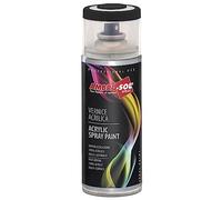 Ambro-Sol V400SAT2 Smalto Acrilico Multiuso, Vernice Brillante per Interni ed Esterni, Adatto per Qualsiasi Tipo di Materiale, Bomboletta Spray in Banda Stagnata Riciclabile 400 ml, Nero Satinato