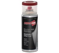 Ambro-Sol V406RO Pellicola Spray Rimovibile, Idonea su tutte le Superfici non Porose, Adatto per Carrozzeria, Attrezzi Sportivi ecc., Bomboletta Spray in Banda Stagnata Riciclabile 400 ml, Rosso