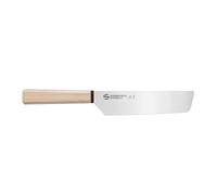 Ambrogio Sanelli, Coltello da Cucina Professionale Hexagon, Coltello Nakiri con Lama 18 cm in Acciaio Inox all'Azoto e Manico Esagonale, Coltelli Professionali per Frutta e Verdura, Made in Italy