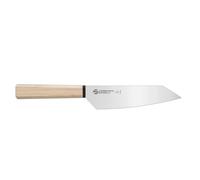 Ambrogio Sanelli, Coltello da Cucina Professionale Hexagon, Coltello Santoku con Lama 18 cm in Acciaio Inox all'Azoto e Manico Esagonale, Coltelli Professionali in Stile Giapponese, Made in Italy