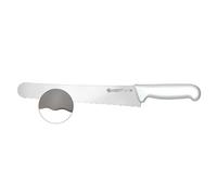 Ambrogio Sanelli, Linea Supra, Coltello Panettiere per Pasticceria e Panificazione con Lama a Onda da 26 cm in Acciaio Inox, Impugnatura in SEBS Pratica ed Ergonomica, Certificato NSF, Made in Italy