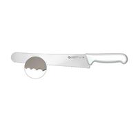 Ambrogio Sanelli, Linea Supra, Coltello Panettiere per Pasticceria e Panificazione con Lama Hard da 26 cm in Acciaio Inox, Impugnatura in SEBS Pratica ed Ergonomica, Certificato NSF, Made in Italy