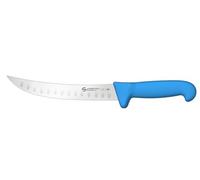 Ambrogio Sanelli, Linea SUPRA Coltello Scimitarra alveolata cm 21 con Lama in Acciaio Inox NitroB e Manico Ergonomico a grip evoluto, Coltello Professionale, Made in Italy
