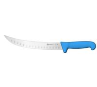 Ambrogio Sanelli, Linea SUPRA Coltello Scimitarra alveolata cm 26 con Lama in Acciaio Inox NitroB e Manico Ergonomico a grip evoluto, Coltello Professionale, Made in Italy