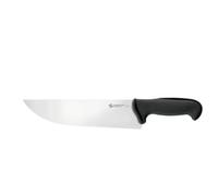 Ambrogio Sanelli, Linea Tecna Coltello affettare cm 26 NERO con Lama in Acciaio Inox NitroB e Manico Ergonomico a grip evoluto, Coltello Professionale, Made in Italy
