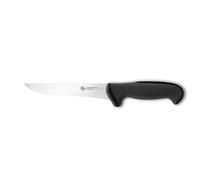 Ambrogio Sanelli, Linea Tecna Coltello disosso stretto cm 14 NERO con Lama in Acciaio Inox NitroB e Manico Ergonomico a grip evoluto, Coltello Professionale, Made in Italy