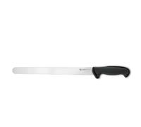 Ambrogio Sanelli, Linea Tecna Coltello panettiere cm 32 dentatura HARD NERO con Lama in Acciaio Inox NitroB e Manico Ergonomico a grip evoluto, Coltello Professionale, Made in Italy