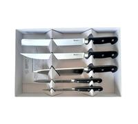 Ambrogio Sanelli, Maitre Scatola Regalo 5 Coltelli, Set Coltelli da Cucina Chef con Lama in Acciaio Inox all'Azoto e Manico Ergonomico, Coltelli da Cucina Professionali, Made in Italy