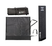 Ambrogio Sanelli, Rotolo Porta Coltelli + Custodia Coltelli Blade Guard, Rotolo 10 Coltelli/Accessori da 75,5 x 72 cm, Custodia Lama Coltelli da Cucina da 26,7 x 5,5 cm, Pratico e Sicuro