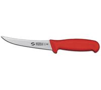 Sanelli Ambrogio S301.013R Ambrogio Sanelli-Supra-Coltello Disosso Curvo. Manico Ergonomico in Polipropilene, Colore: Rosso. Lama: Curva, in Acciao Nitro-B Inox all'azoto. Cm: 13, Stainless Steel