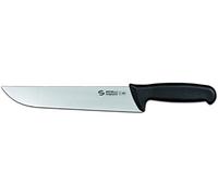 Ambrogio Sanelli - Supra - Coltello Francese. Manico Ergonomico in Polipropilene, Colore: Nero. Lama: Larga Liscia, Nitro-B Inox all'azoto. Cm: 24