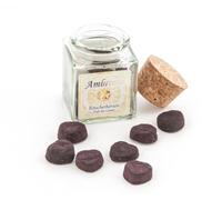 Ambrosia Cuore Contenuto 12 pezzi Profumo degli Dei per affumicare su setaccio e carbone, resine naturali per affumicare, erbe aromatiche, legno Berk