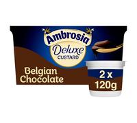 Ambrosia Pronti da mangiare Belgian Chocolate Deluxe Custard Pots 2 x 120g