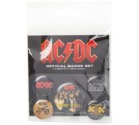 AMBROSIANA AC/DC Logo Badge, Multicolore, 10 x 12.5 x 1.3 cm